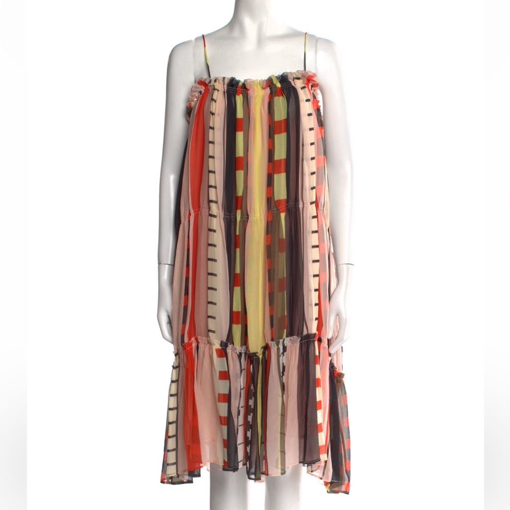 Apiece apart daphne sweep dress in abstract